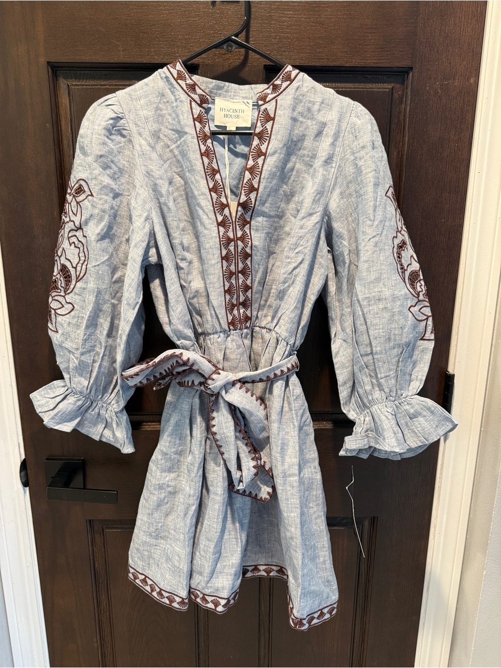 chambray embroidered mini - Picture 2 of 2